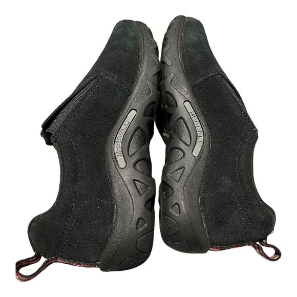 Merrell KIDS 4.5 Black Suede Jungle Moc, Nubuck Leather, J95631 EU 35.5 Slip On - Picture 7 of 9